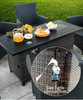 Glass Gas Firepit table B