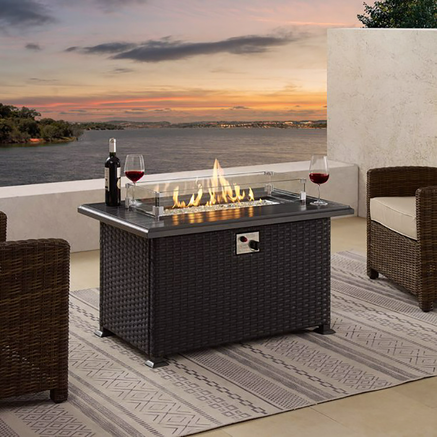 Glass Gas Firetable A