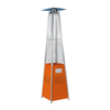 Pyramid Glass Tube Patio Heater orange