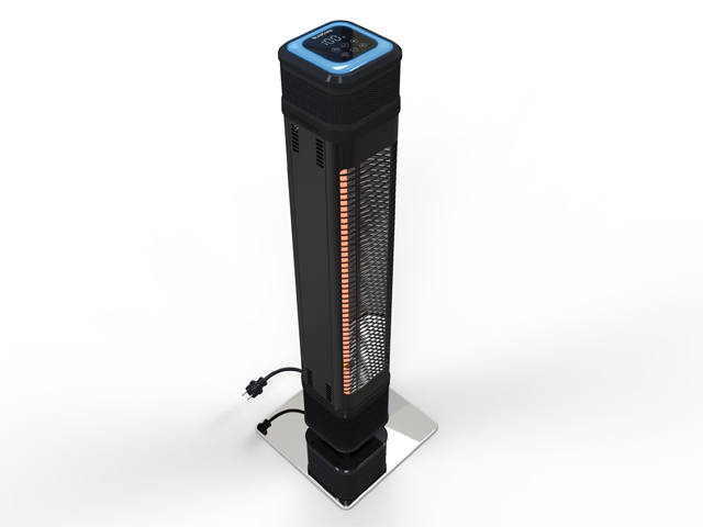 Freestanding Electric Outdoor Heater with Speaker