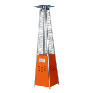 Pyramid Glass Tube Patio Heater orange