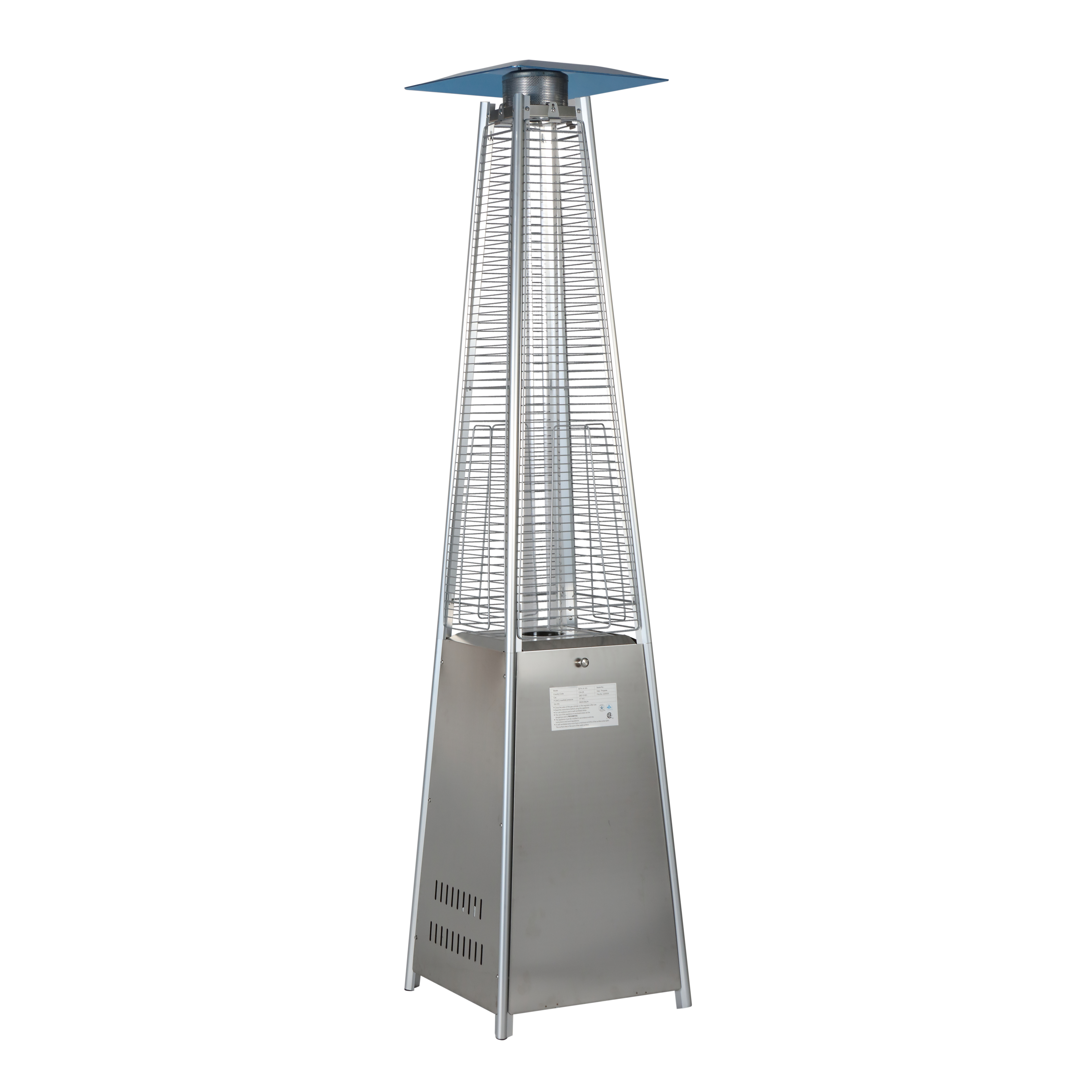 Stainless Steel Pyramid Glass Tube Patio Heater